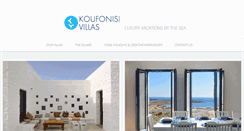 Desktop Screenshot of koufonisivillas.com