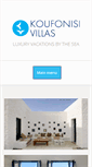 Mobile Screenshot of koufonisivillas.com