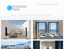 Tablet Screenshot of koufonisivillas.com